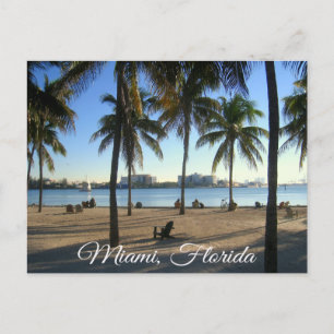 Miami Beach Florida, Sunset Postcard