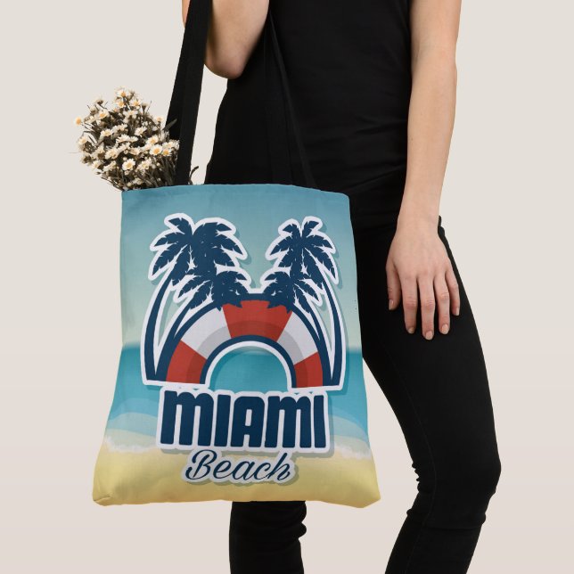 Miami Beach Florida Tote Bag (Close Up)