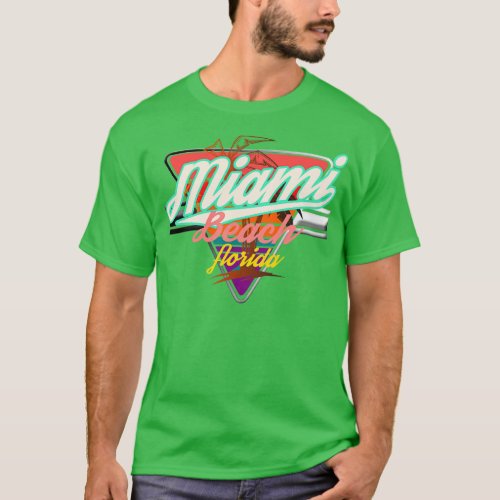Miami Beach Florida Vintage Emblem nightclub T_Shirt