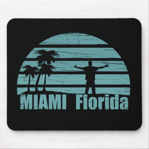 Miami beach Florida vintage Mouse Pad