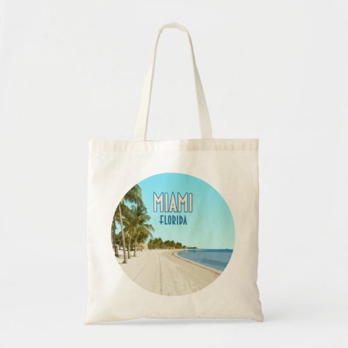 Miami Beach Florida Vintage Tote Bag