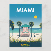 Postcard Florida Miami Beach Lincoln Road Shopping Mall Vintage FL PC