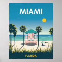 Miami Beach Florida Vintage Travel