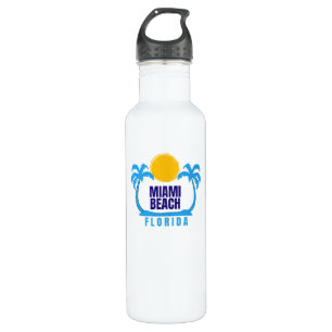 Miami Beach Florida Water Bottle