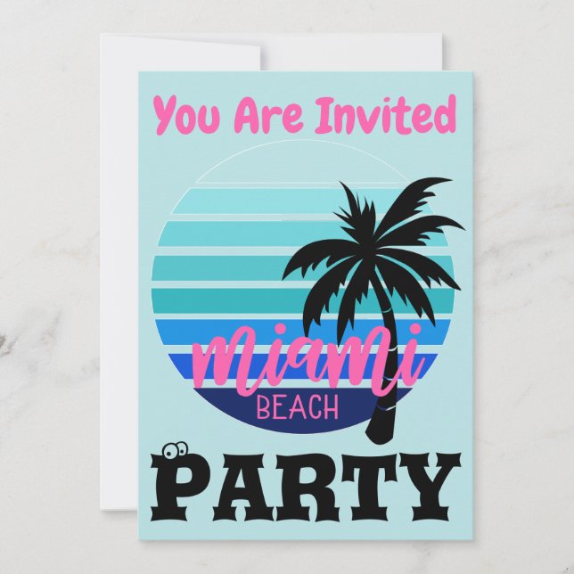 Miami Beach Invitation (Front)
