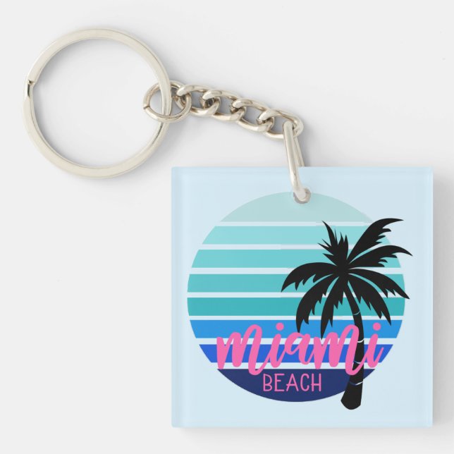 Miami Beach Keychain (Front)
