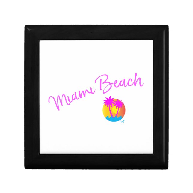 Miami-Beach-logo-sun-palms-pink Gift Box (Front)