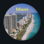 Miami beach magnet<br><div class="desc">miami fridge magnet</div>