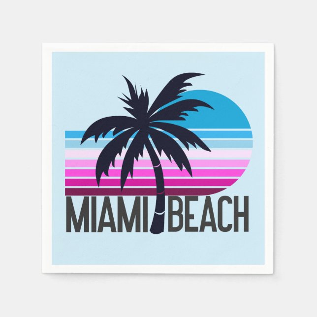 Miami Beach   Napkins (Front)