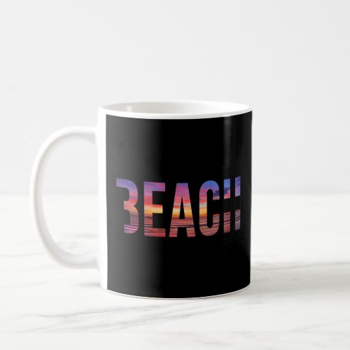 Miami Beach Palm Trees Beach Florida Vacation Fami Coffee Mug