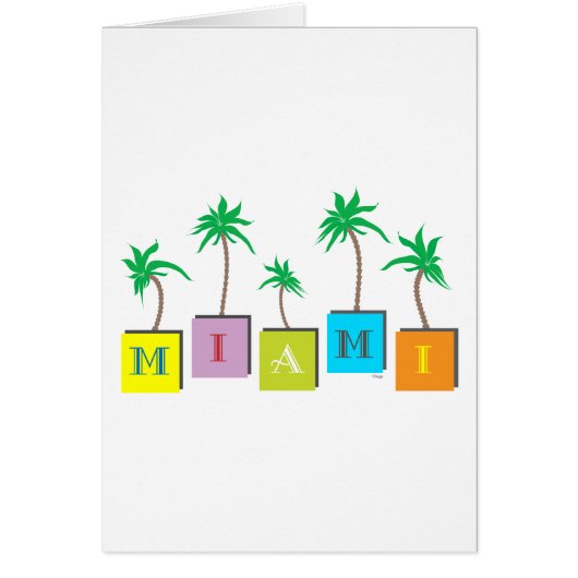 Miami Beach Palms Cards (Front)