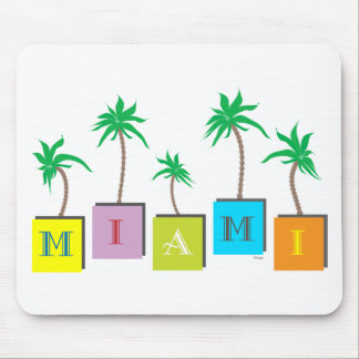 Miami Beach Palms Mouse Pad