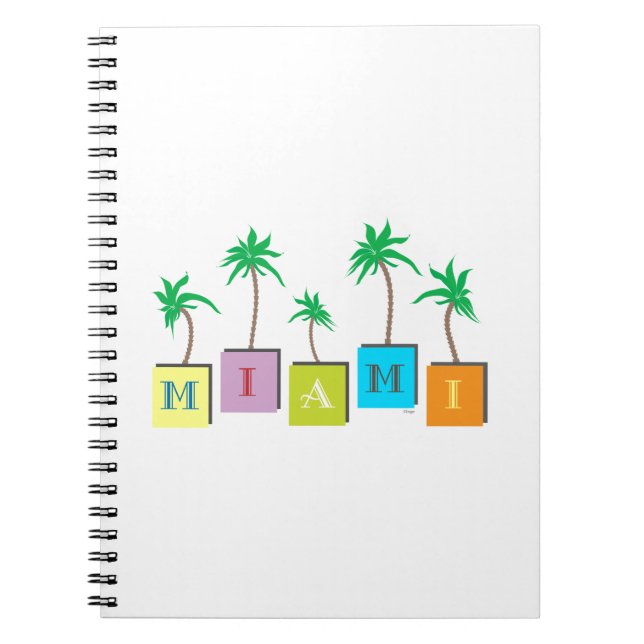 Miami Beach Palms Notebook (Front)