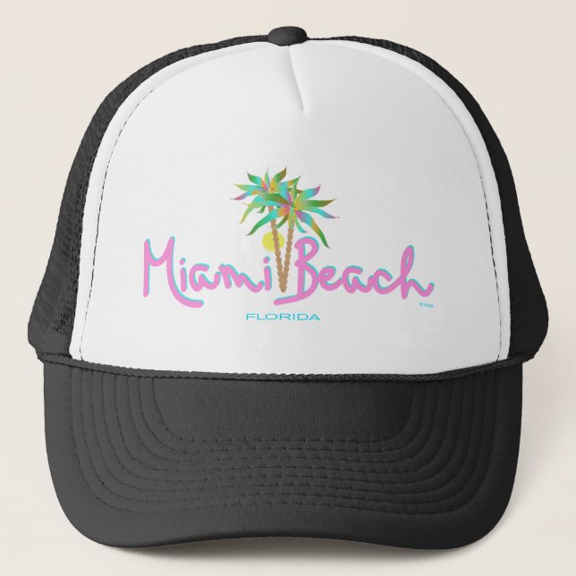 Miami Beach Pam's Trucker Hat (Front)