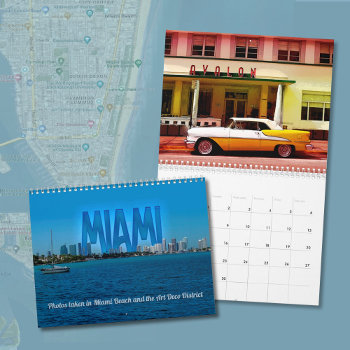 Miami Beach Photo Calendar by aura2000 at Zazzle