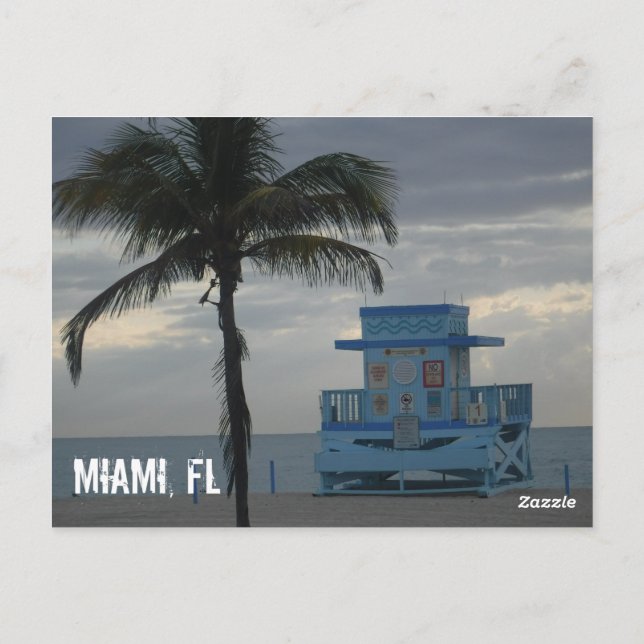 Miami Beach Postcard (Back)