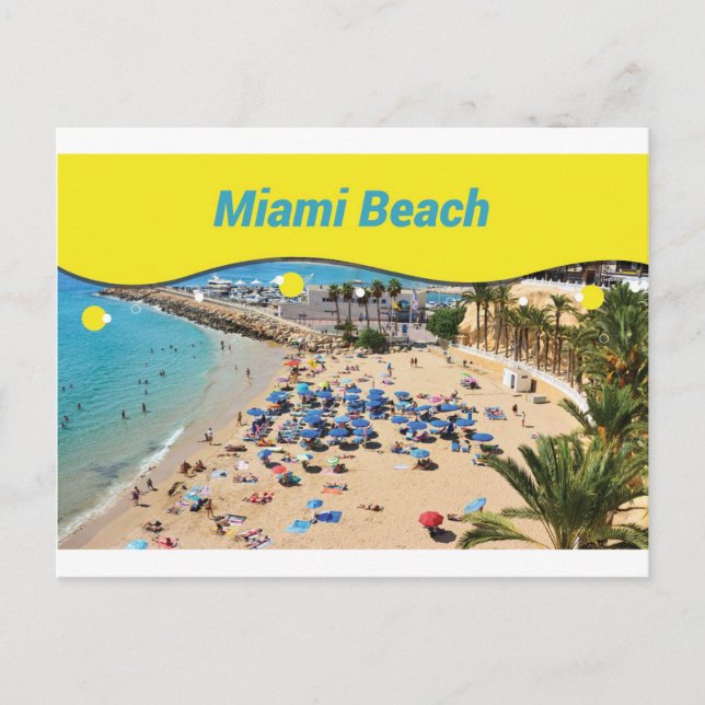 Miami Beach Postcard (Front)