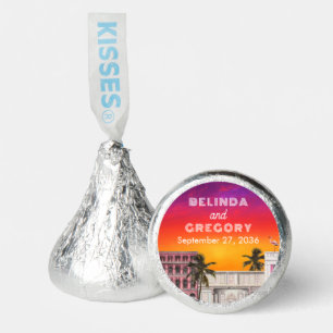 Miami Beach Rainbow Row Charleston Palm Wedding Hershey®'s Kisses®