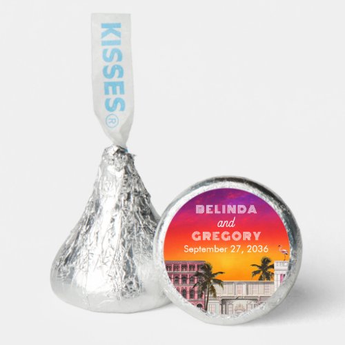 Miami Beach Rainbow Row Charleston Palm Wedding Hershey®'s Kisses®