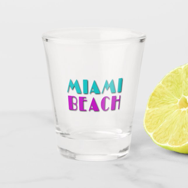 Miami Beach Shot Glass (Front)