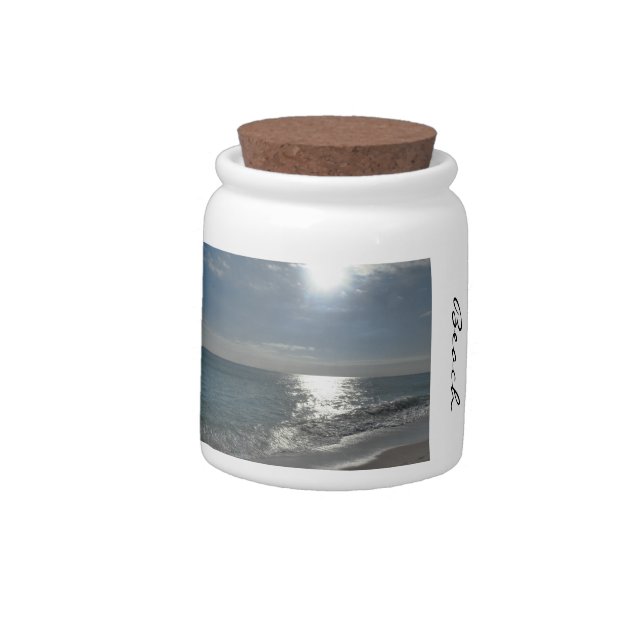 Miami Beach Souvenir Desk/Storage/Candy Jar (Left)