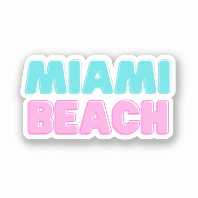 Miami Beach Sticker (Front)