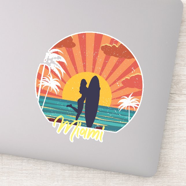 Miami Beach Sticker (Detail)