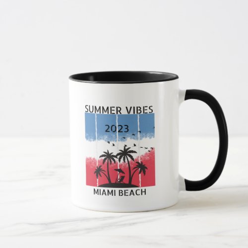 Miami beach sumer vibes Mugs  Cups