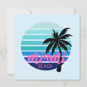 Miami Beach Thank You Card