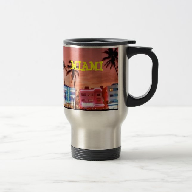 MIAMI beach Travel Mug (Right)