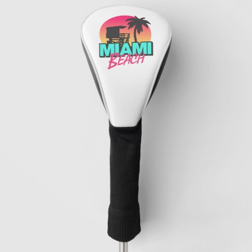 Miami Beach Travel Vintage  Golf Head Cover