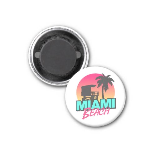 Miami Beach Travel Vintage  Magnet