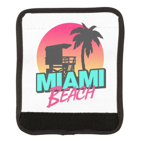 Miami Beach Travel Vintage Photo  Luggage Handle Wrap
