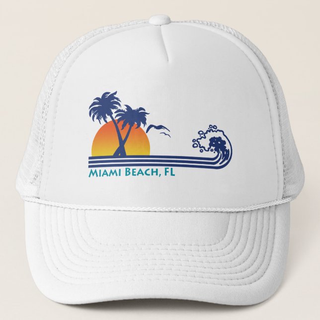 Miami Beach Trucker Hat (Front)