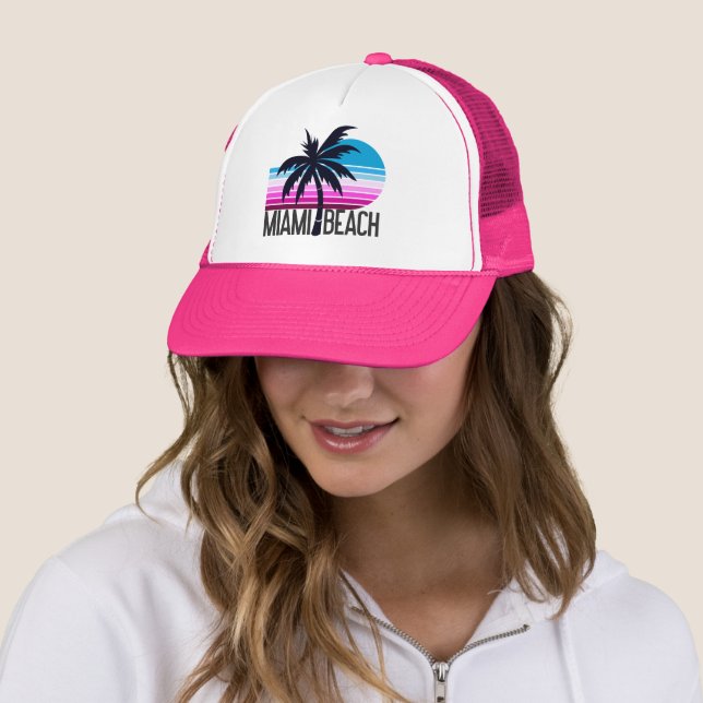 Miami Beach   Trucker Hat (In Situ)