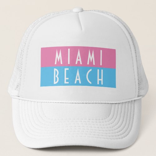 Miami Beach Vice Trucker Hat