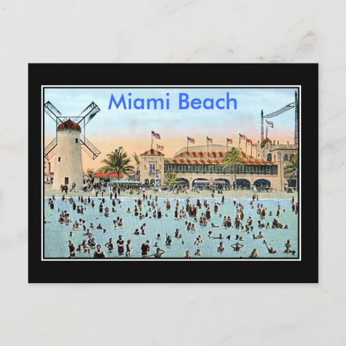 Miami Beach Vintage Postcard