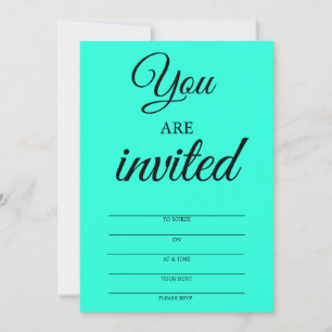 Miami Blue Invitations to Soiree