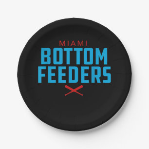 Miami Bottom Feeders Baseball Gift Paper Plates