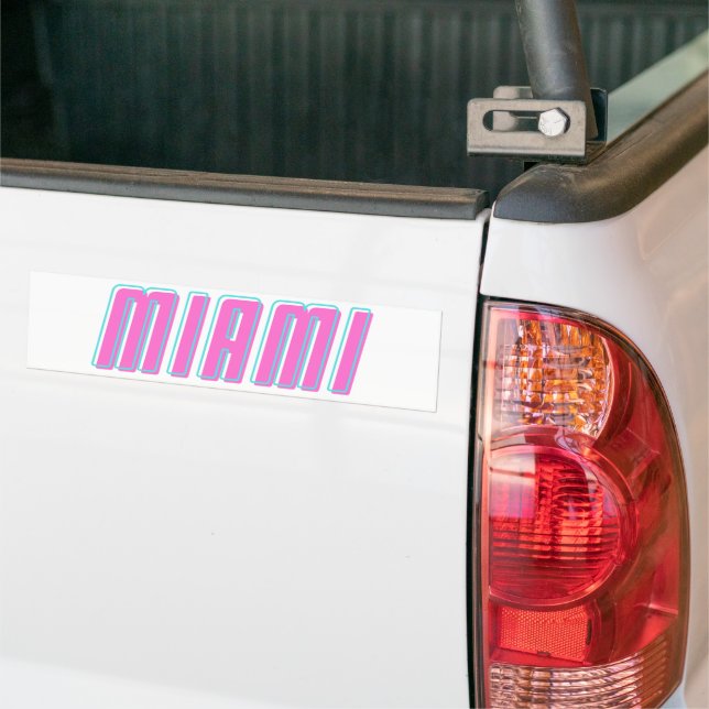 Miami Bumper Sticker (On Truck)