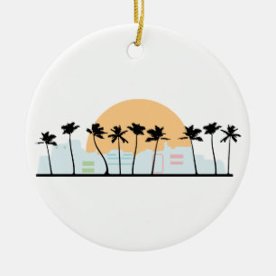 Miami Ceramic Ornament