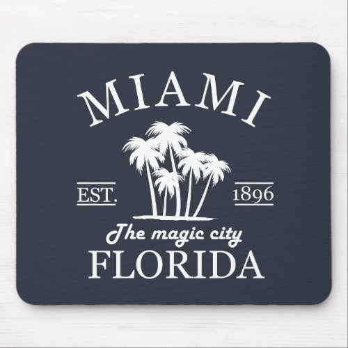 Miami City beach of Florida Mouse Pad