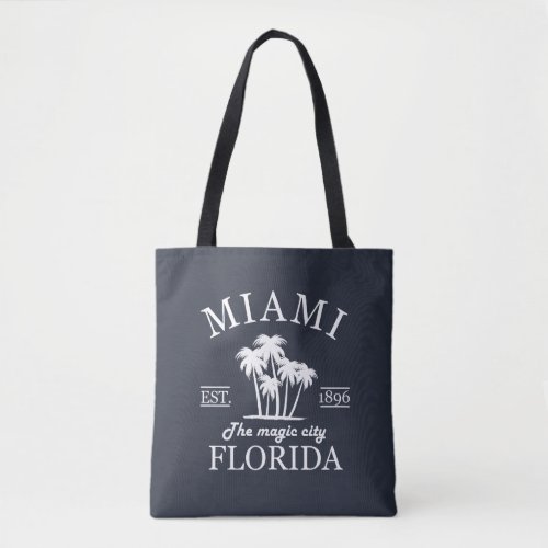 Miami City beach of Florida Tote Bag