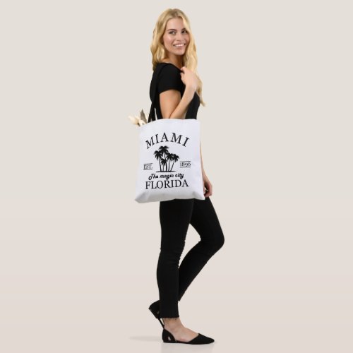 Miami City beach of Florida Tote Bag