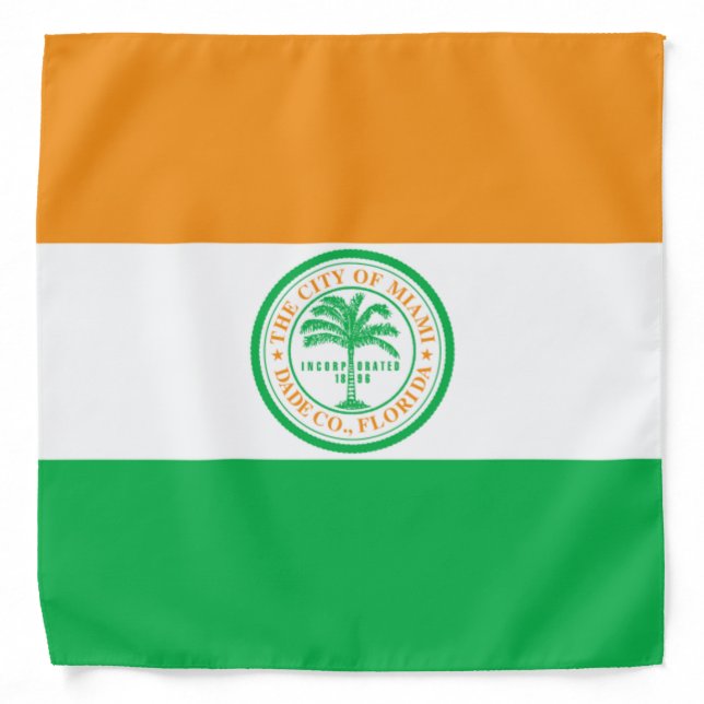 Miami City flag Bandana (Front)