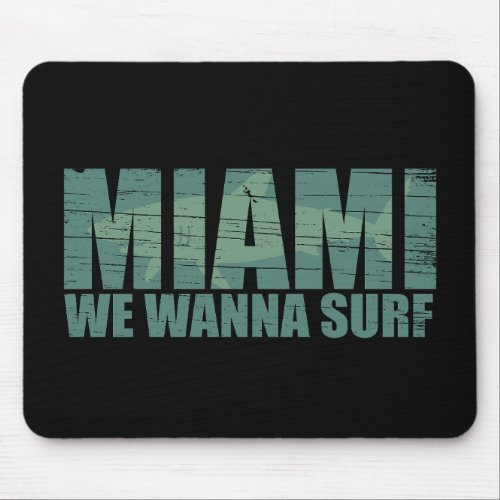 Miami city Florida blue Mouse Pad