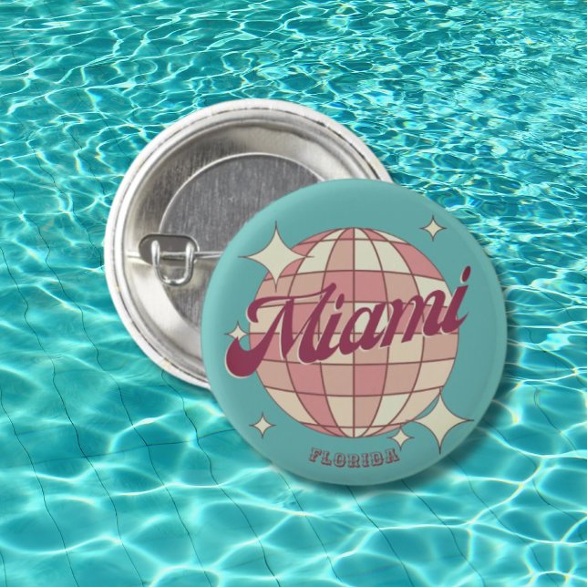 Miami City Florida holiday travel souvenir  Button (Creator Uploaded)