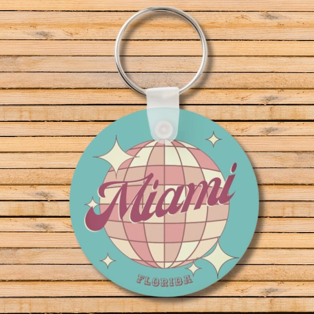 Miami City Florida holiday travel souvenir  Keychain (Creator Uploaded)
