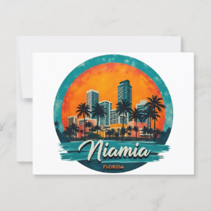 Miami City Florida skyline Postcard