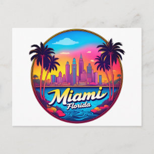 Miami City Florida skyline Postcard